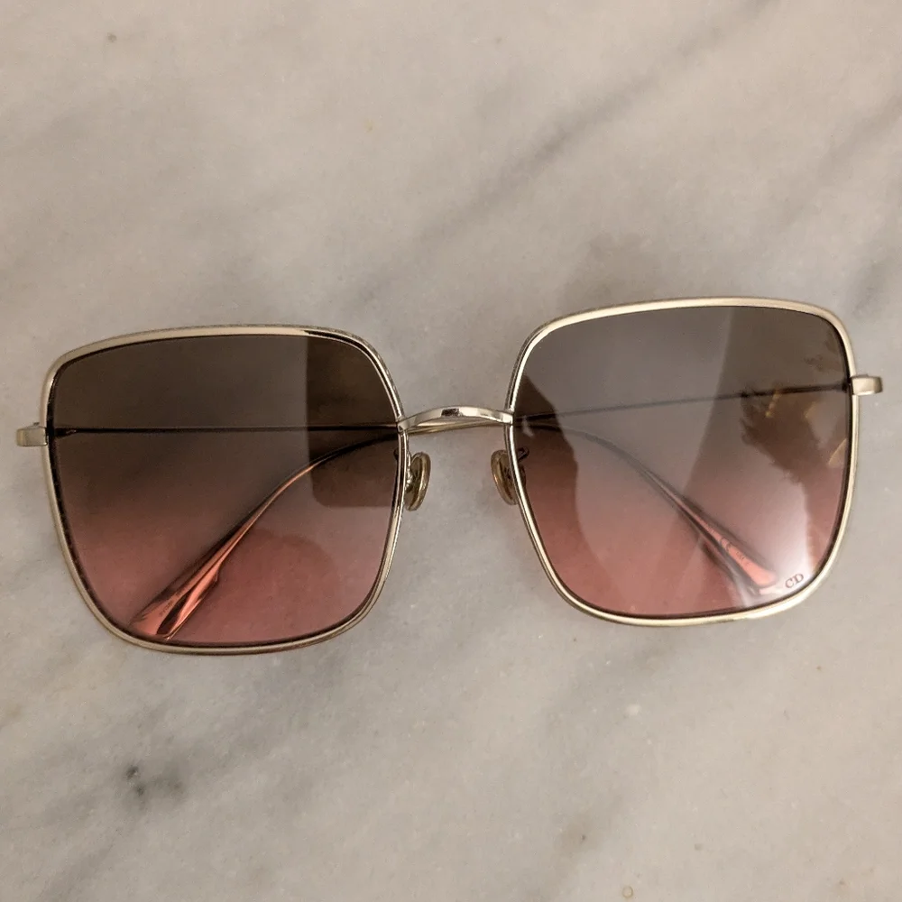 Christian Dior Diorbydior3F Pink and Gold Sunglasses - Picture 3 of 16